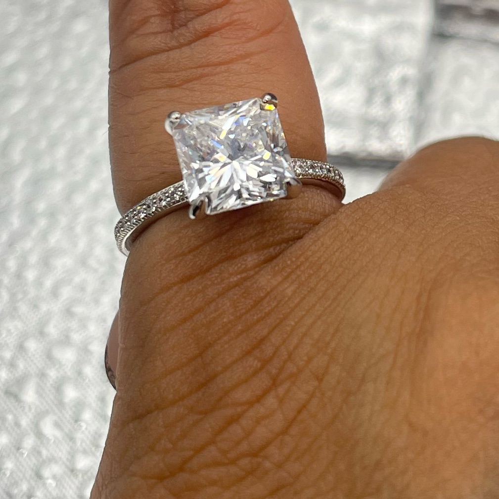 Square Cz Ring
